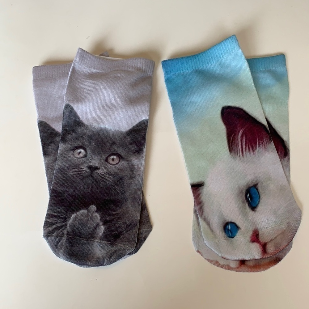 Novelty Cat Sock Short Ankle